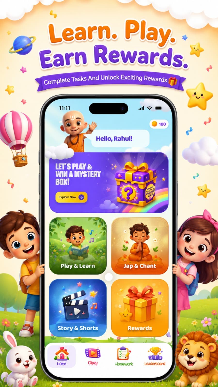 Adhyatmic Kids screen 2