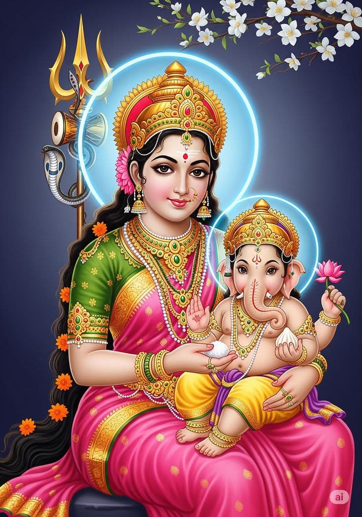 Parvati Mata deity image