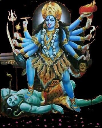 ॐ कालिकायै च विद्महे, श्मशानवासिन्यै धीमहि, तन्नो काली प्रचोदयात्